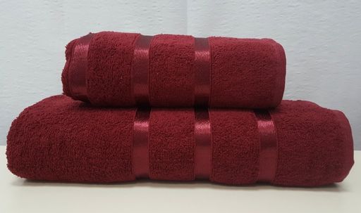 Комплект полотенец (подарочная упаковка) Gulcan SWAN 2 шт. (50x90, 70x140) БОРДОВЫЙ