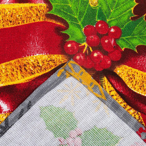 Набор кухонных полотенец Доляна Новогодние игрушки 35х60см-2шт, 100% хл фото 7