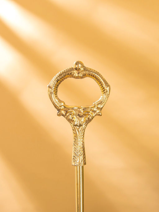 Ложка для обуви «Царская», 51 см, латунь