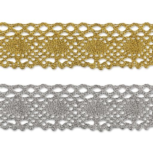 Gamma MTR-31 тесьма декоративная ФАСОВКА 27 мм 5 х 3 м под золото  фото 3