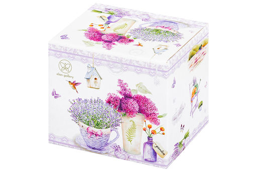 Кружка 350 мл 11,5*8,5*8,5 см Лаванда NEW BONE CHINA - Elan gallery фото 16