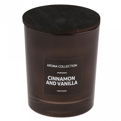 Свеча Incense д7см, h9см, ароматическая Cinnamon and Vanilla, в стеклянном стакане, время горения 32 часа (Россия) - Домашняя мода фото 2