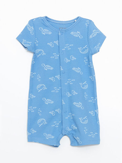 Erkek Bebek Tulum ve Mama ?nl??? 2li Tak?m