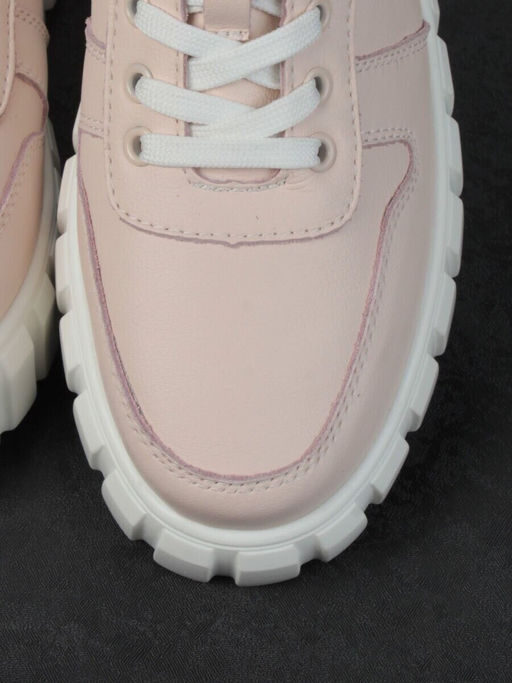 05-PDA96-2 LT. PINK Кроссовки женские (натуральная кожа)