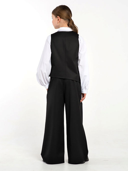 Черный школьный жилет для девочки Mooriposh, модель 1121 фото 6