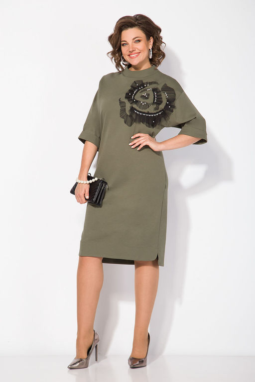 Платье Liliana 1464 хаки