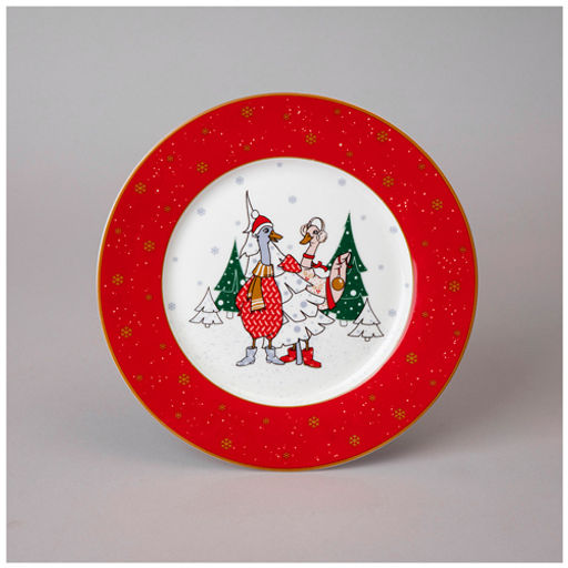 Тарелка закусочная "Family christmas" 20 см 425-206 #НовыйГод /АРТИ-М/