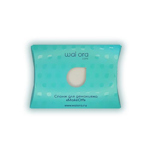 Спонж для демакияжа MakeOff (Белый) - Wai ora фото 4