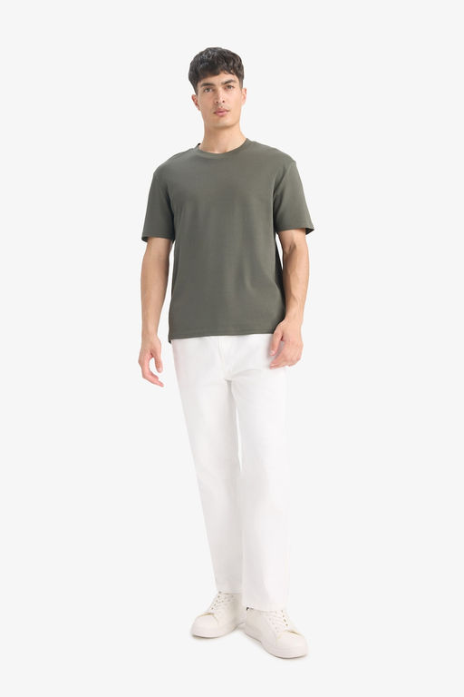 %100 Pamuk Regular Fit Basic Ti__rt - Defacto фото 2