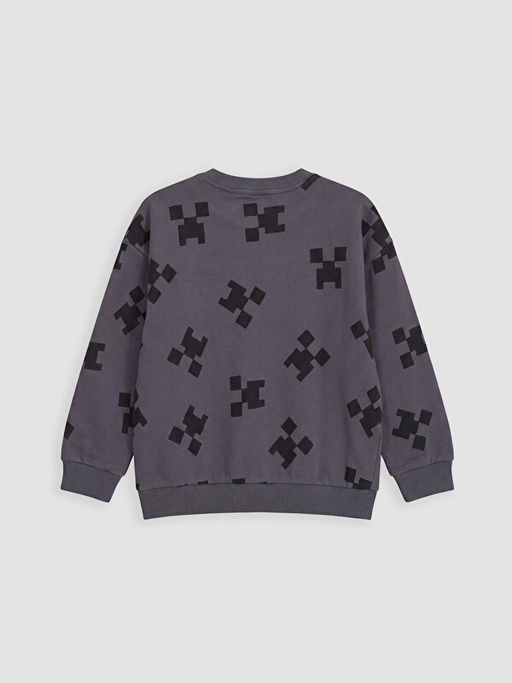 Minecraft Bask?l? Erkek ?ocuk Sweatshirt