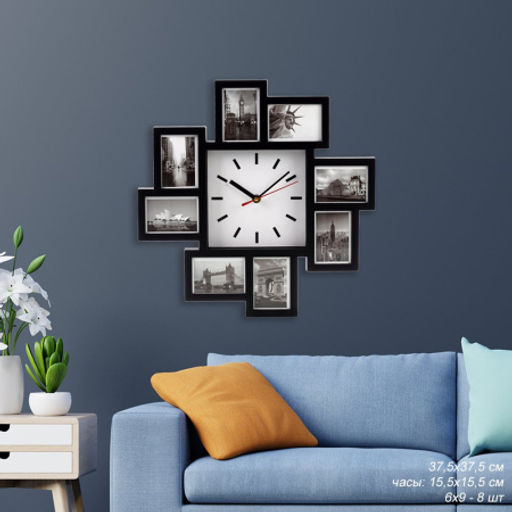 Часы - фоторамка настенные / R8268A /уп 12/ - Галеонтрейд фото 2