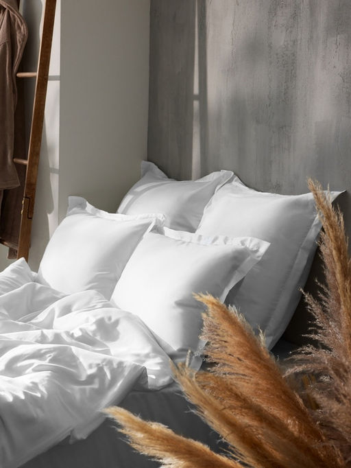Наволочка SL Home Tencel, 7070+3 см, белая, тенсель, эвкалиптовое волокно 100% - Sima-land home фото 6