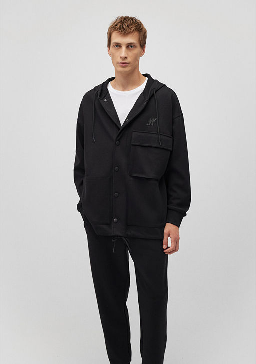 Mavi Pro Kapusonlu Siyah Sweatshirt  фото 2