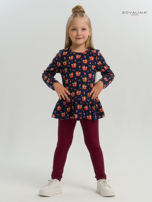 Костюм Алиса лисята на синем-марсала - Sovalina фото 28