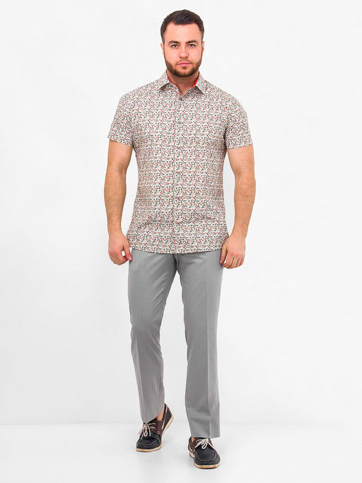 Сорочка мужская короткий рукав GREG 453/201/14653/ZS/C/1  фото 5