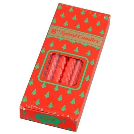 Свеча стержень 12 штук 20 см / GL-12R /уп 72/красные - Галеонтрейд фото 5