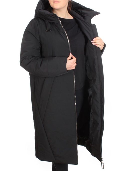 9069 BLACK Пальто зимнее женское CORUSKY (верблюжья шерсть)