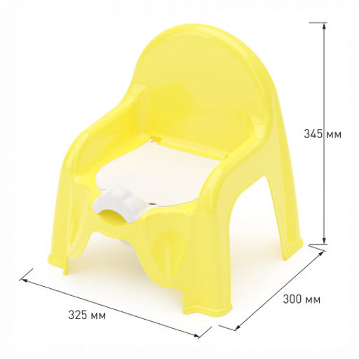 Горшок-стульчик (горчичный) М1328