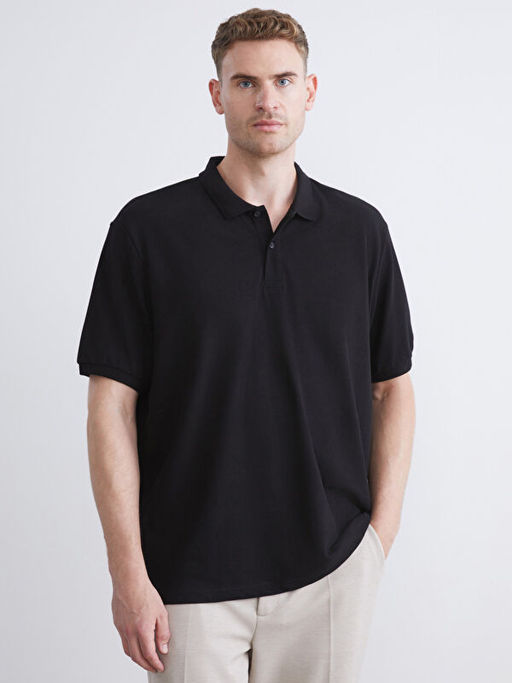 B?y?k Beden Polo Yaka %100 Pamuk Erkek Ti??rt