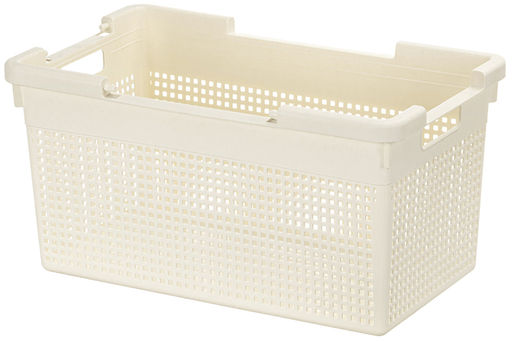 Корзина с крышкой 21 л 45,5*26,5*23,5 см Лофт узкая, слоновая кость (модель 562126) - Elan gallery фото 7