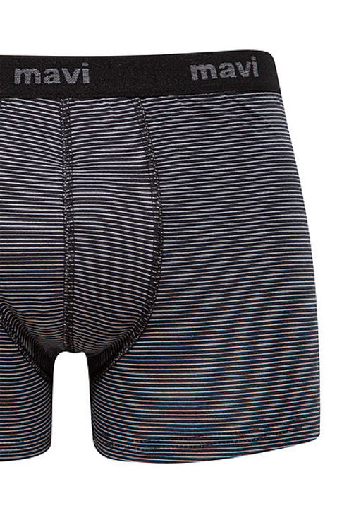 Bask?l? Gri Boxer - Mavi фото 2