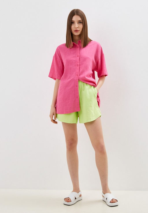 Короткие шорты из комбинированной ткани - Incity фото 9