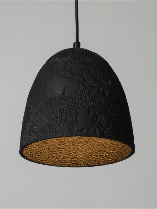 Светильник потолочный BayerLux «Брюс», 1×40 Вт, Е27, черный, 22×22х+120 см