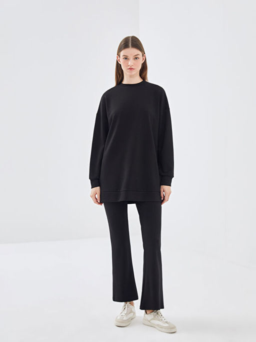 Bisiklet Yaka Kad?n Sweatshirt Tunik