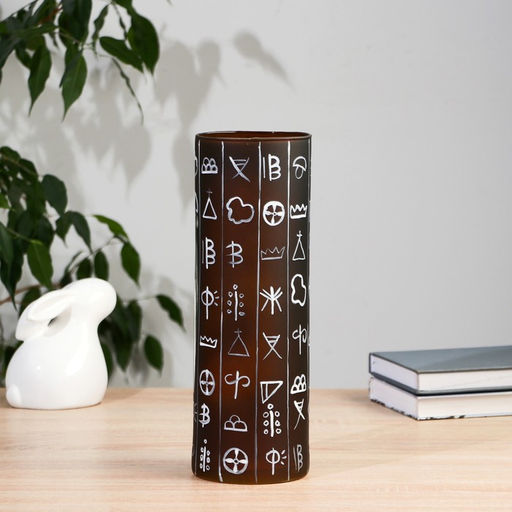 Ваза для цветов «Китайская серия», d=10 см, h=30 см, стекло