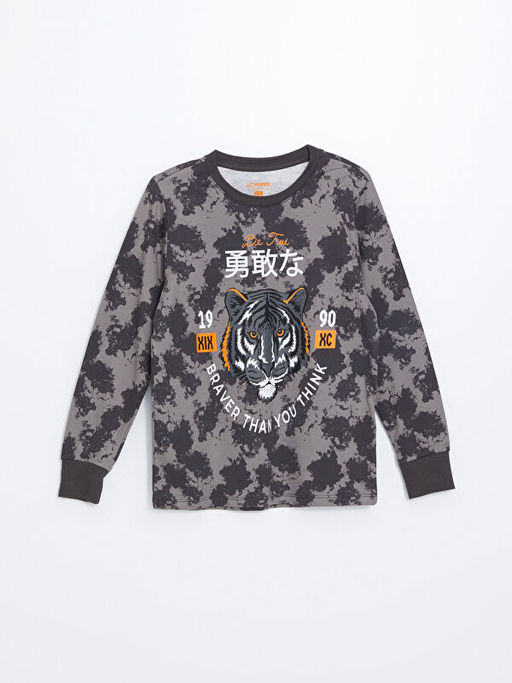 Bisiklet Yaka Erkek ?ocuk Pijama Tak?m?