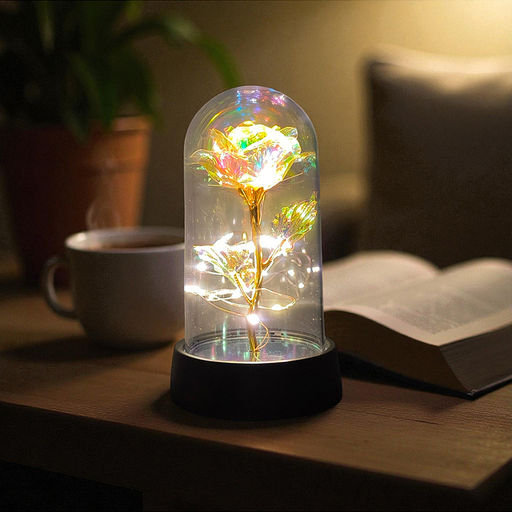 Светильник "Волшебный цветок" в коробке (желтый)