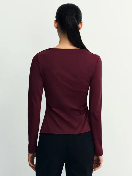 Лонгслив с декоративным узлом / Zarina фото 5