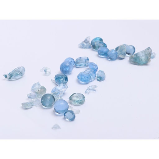 Стеклянная галька (эрклез) Рецепты Дедушки Никиты, фр 20 мм, Голубые, 0,5 кг  фото 3