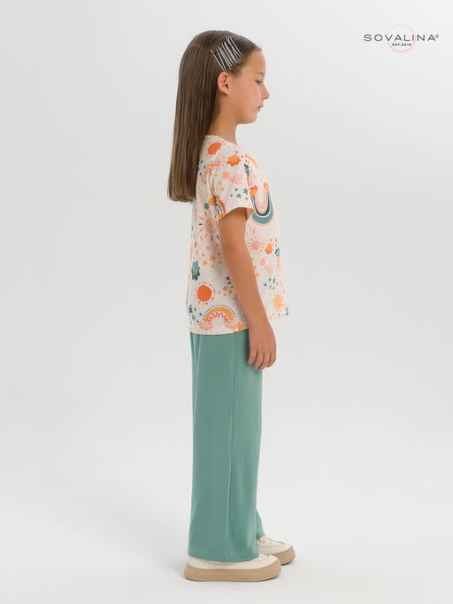 Костюм Лето изумруд-радуга бохо - Sovalina фото 7
