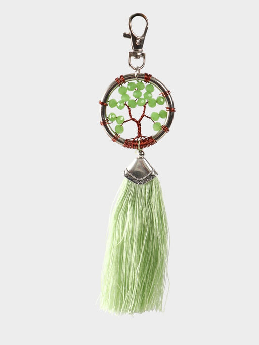 Брелок ловец снов «Древо жизни», 19 см, фисташковый