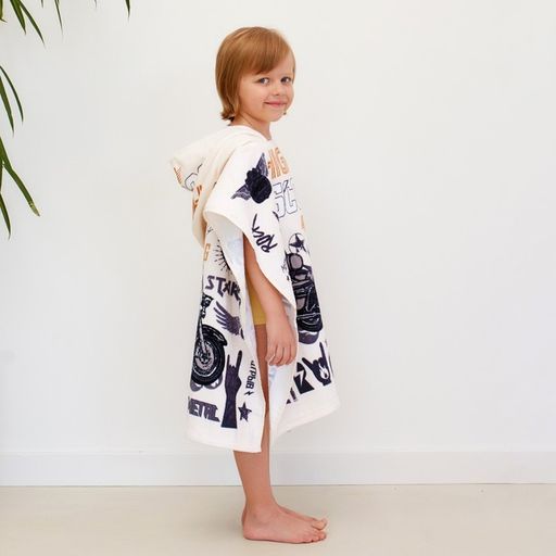 Полотенце-пончо детское махровое Крошка Я Racing 60*120см, 100% хлопок, 300гр/м2  фото 14