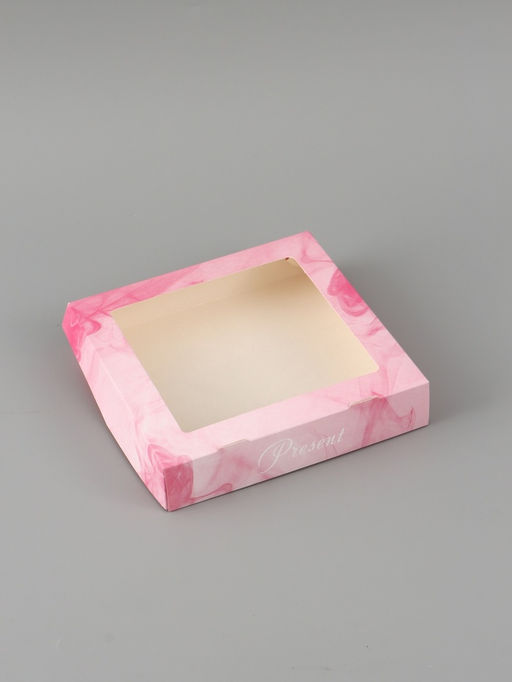 Цена за 5 шт. Коробка складная Present, 20 × 20 × 4 см
