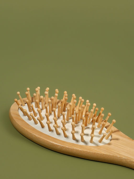 Расчёска массажная BAMBOO, бамбуковая, 23×6.5 см