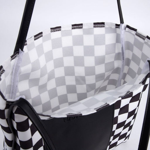 Сумка - шопер с нашивкой NAZAMOK Бело-чёрный, 40387 см  фото 9