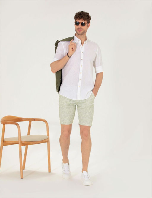 Beyaz Regular Fit Uzun Kollu G_mlek - Pierre cardin фото 4