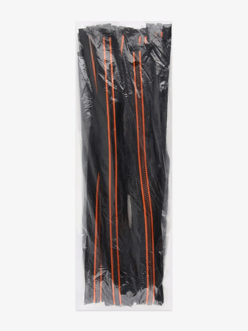 Цена за 10 шт. Молния «Трактор», №5, разъёмная, замок автомат, 70 см, чёрная, оранжевая