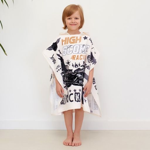 Полотенце-пончо детское махровое Крошка Я Racing 60*120см, 100% хлопок, 300гр/м2  фото 13