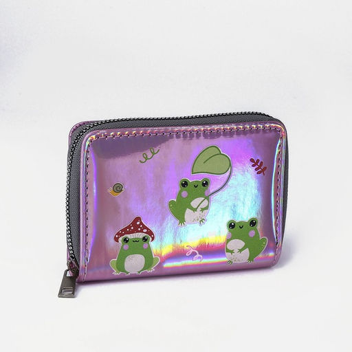 Кошелёк с голографическим эффектом Лягушки, 12.5х9х2 см - NAZAMOK KIDS фото 7