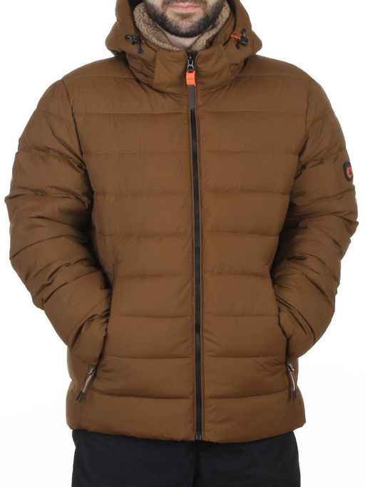 6584 BROWN Куртка мужская зимняя (200 гр. холлофайбер)