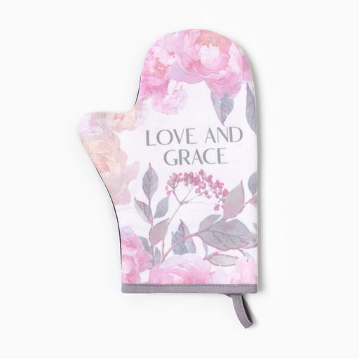 Набор кухонный Love: варежка 20?28 см, полотенце, 35?60 см, вафля