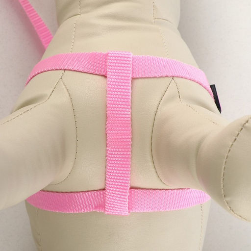 Комплект Базис, поводок 120 х 1,5 см, ОГ 32-46 см, розовый - Пижон фото 3