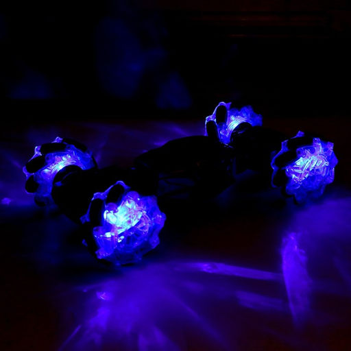 Машинка - перевертыш HYPER, управление жестами гиропульт, работает от аккумулятора, цвет зелёный