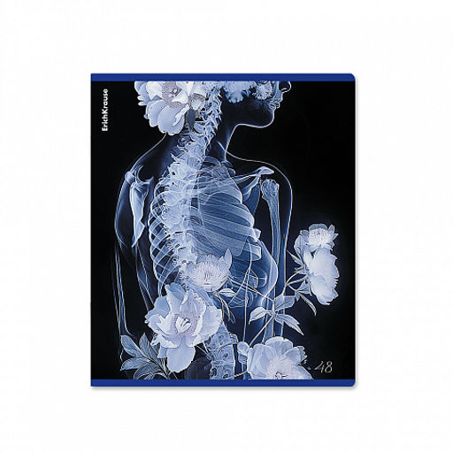 Цена за 5 шт. Тетрадь общая ученическая ErichKrause Flower Ray, 48 листов, клетка, металлизированный голографический картон_MIX-PACK  фото 7