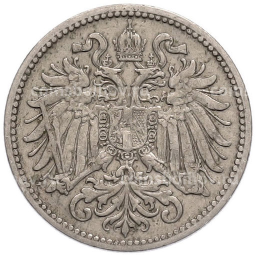 Монета 10 геллеров 1895 года Австрия
