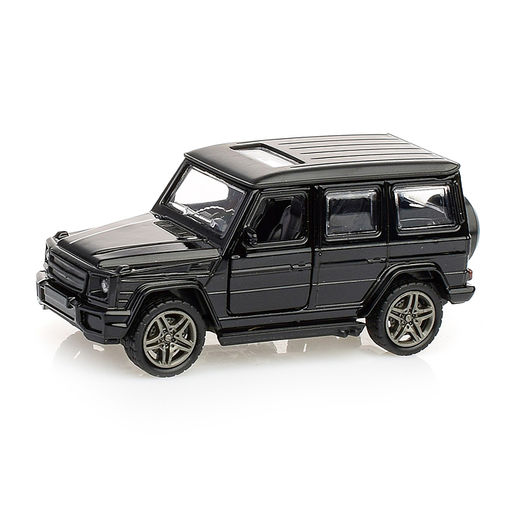 Черная инерционная машинка Внедорожник die-cast, 1:32, открывающиеся двери